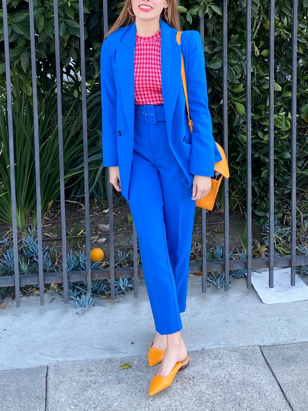 **Full Set!** Women's Suit Set from Zara in Bright Blue